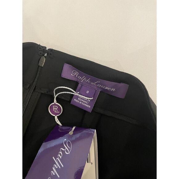 Ralph Lauren Collection Purple Label Wool Cashmere Black Maxi Pencil Skirt 0 XS - Picture 11 of 16
